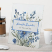 Floral Modern Minimalist Elegant Professional Reclamebord Met Voetstuk (Insitu)