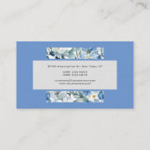 Floral Modern Minimalist Elegant Professional Visitekaartje (Achterkant)