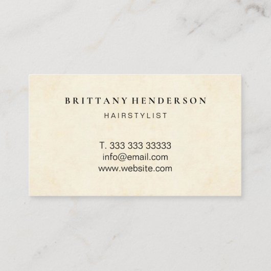  "Floral Modern minimalist" Visitekaartje (Achterkant)