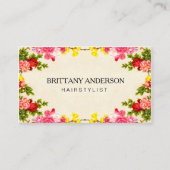  "Floral Modern minimalist" Visitekaartje (Voorkant)