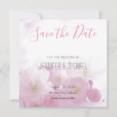 Floral Modern - minimalistisch minimalistisch voor Save The Date (Voorkant)