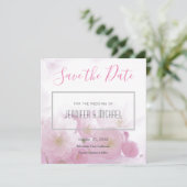 Floral Modern - minimalistisch minimalistisch voor Save The Date (Staand voorkant)
