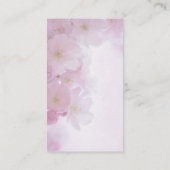 Floral modern monogram simpel minimalistisch visitekaartje (Achterkant)