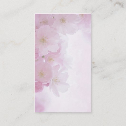 Floral modern monogram simpel minimalistisch visitekaartje (Achterkant)