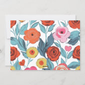 Floral Modern Mother’s Day Custom Photo Collage Feestdagenkaart (Achterkant)