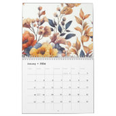 Floral modern roos herfst meisjesachtig stijlvol kalender (Jan 2026)