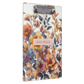 Floral modern roos herfst meisjesachtig stijlvol klembord (Rechts)