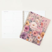 Floral modern roos roze meisjesachtig stijlvol planner (Display)