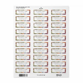 Floral Modern Typography Retouradreslabel Etiket (Full Sheet)