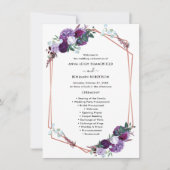Floral Modern Wedding-reisprogramma (Voorkant)