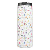 Floral Modern Wildflowers Girly Elegant Stylish Thermosbeker (Achterkant)