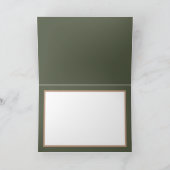  Floral Moderne Roos Bloem Groene dag Kaart (Binnen)