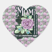 Floral Moeder Definitie Alles Over Print Hart Sticker (Voorkant)