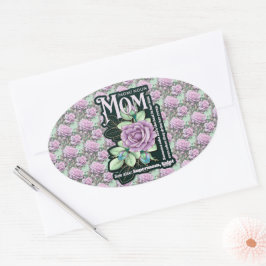 Floral Moeder Definitie Alles Over Print Ovale Sticker