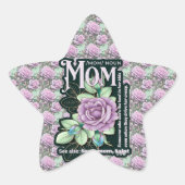 Floral Moeder Definitie Alles Over Print Ster Sticker (Voorkant)