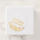 Floral moeder van de bruid bedankjes labels (Met doos)