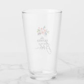 Floral moeder van de bruid glas (Achterkant)