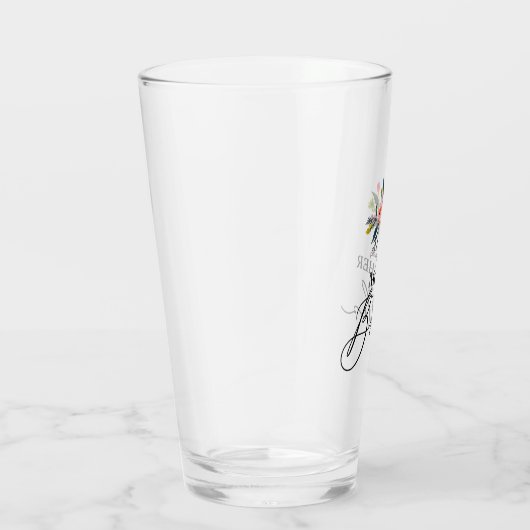 Floral moeder van de bruid glas (Rechts)