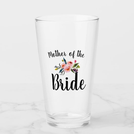 Floral moeder van de bruid glas (Voorkant)