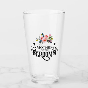 Floral moeder van de bruin glas