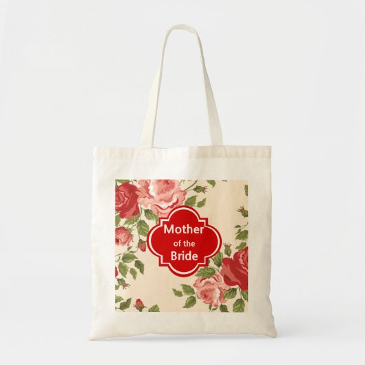 Floral Moeder van de Canvas tas van het bruidhuwel (Voorkant)