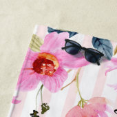 Floral Moeder van de Groom Personalized Wedding Strandlaken