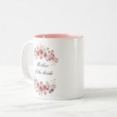 Floral Moeder van de Mok van de Bride (Voorkant links)