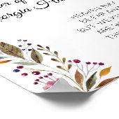 Floral Moeder van het herdenkingsbord van de Bride Poster (Hoek)