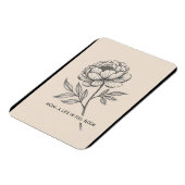 Floral Moederdag Art - 'Life in Bloom' Decor Magneet (Linkerzijde)