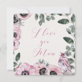 Floral-Moederdag Bedankkaart (Voorkant)