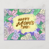 Floral Moederdag Briefkaart (Voorkant)