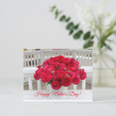 Floral-Moederdag Briefkaart (Staand voorkant)