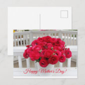 Floral-Moederdag Briefkaart (Voorkant / Achterkant)