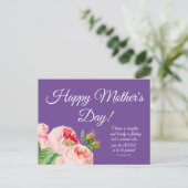 Floral Moederdag Briefkaart (Staand voorkant)