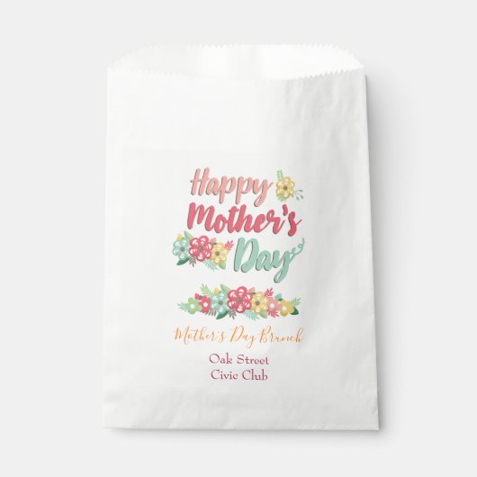 Floral Moederdag Brunch Bedankzakje (Voorkant)