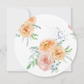 Floral Moederdag Brunch Circle Uitnodiging (Achterkant)