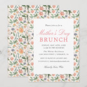  Floral Moederdag Brunch Kaart (Voorkant / Achterkant)