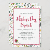 Floral Moederdag Brunch Kaart (Voorkant / Achterkant)