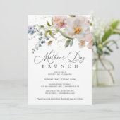 Floral Moederdag Brunch Uitnodiging (Staand voorkant)