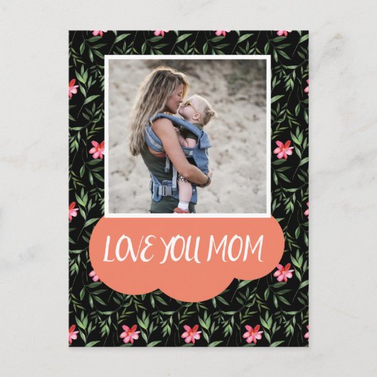 Floral Moederdag Feestdagenkaart (Voorkant)