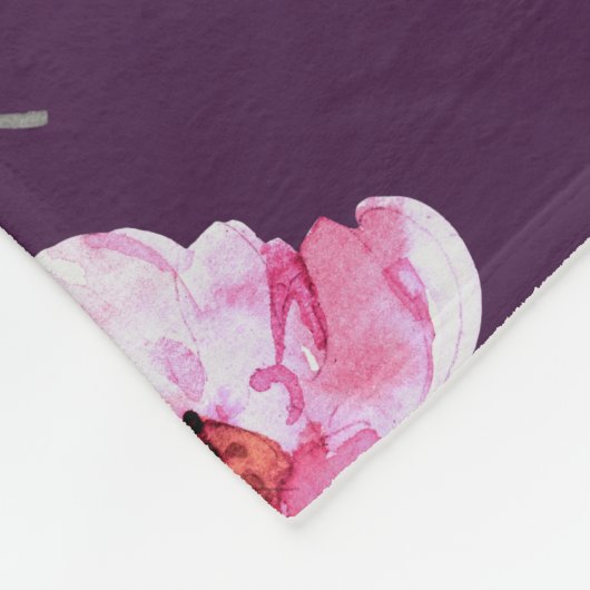 Floral Moederdag Fleece Deken (Hoek)