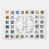 Floral Moederdag Foto Collage Theedoek (Horizontaal)