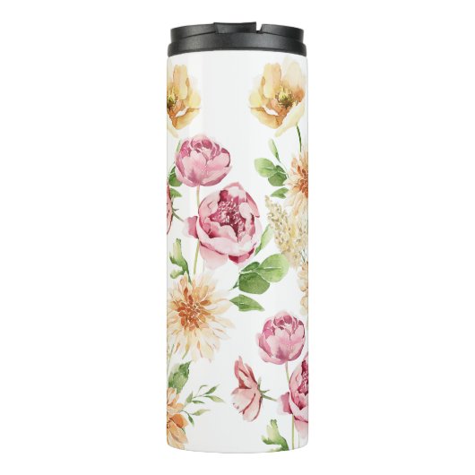 Floral Moederdag Gift Mam Tumbler Thermosbeker (Achterkant)