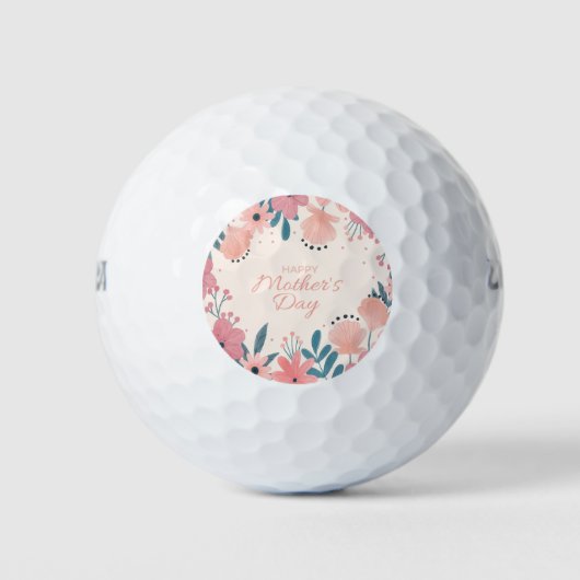 Floral Moederdag Golfballen (Voorkant)