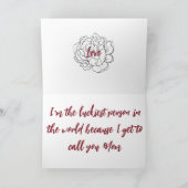 Floral Moederdag Kaart (Binnen)