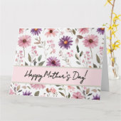 Floral-Moederdag Kaart (Gele Bloem)