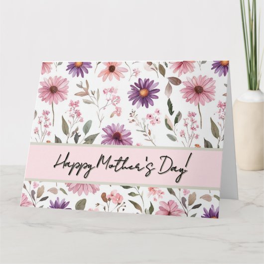 Floral-Moederdag Kaart (Voorkant)