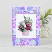 Floral-Moederdag Kaart (Staand voorkant)