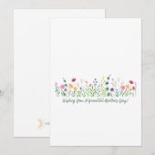 Floral Moederdag Kaart (Voorkant / Achterkant)