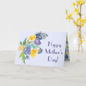 Floral Moederdag Kaart (Gele Bloem)